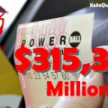 Giải Thưởng Jackpot Của Xổ Số PowerBall Trị Giá $315 Triệu USD Đã Tìm Được Chủ