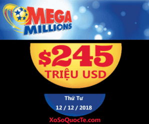 Xổ số Mega Millions lên mốc $245 triệu đô-la. Thử vận may của bạn!