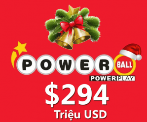 Jackpot Powerball lên mốc $294 triệu USD, Cùng hy vọng vào điều kỳ diệu Noel này!