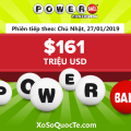 Ngày 24/1/2019: Xổ số Powerball lên tới $161 triệu USD: Thử vận may của bạn ?