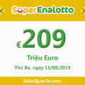 Xổ số Italia SuperEnalotto ngày càng nóng với jackpot 209 triệu Euro