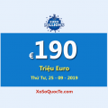 Jackpot EuroMillions giữ vững vị trí là jackpot lớn nhất thế giới với €190 Triệu Euro
