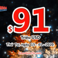 Kết quả xổ số Mega Millions ngày 11/01/2020: 1 người trúng giải Nhất