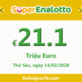 Xổ số Italia SuperEnalotto ấm dần lên với jackpot 21.1 triệu Euro