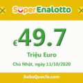 Jackpot của xổ số tự chọn Ý SuperEnalotto hiện đang có giá trị lên tới 49.7 triệu Euro