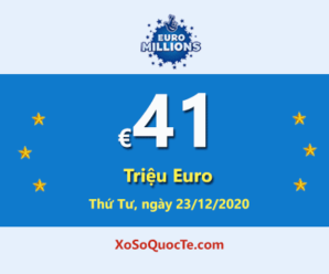 4 người chơi trúng giải Nhất của Euro Millions; Jackpot hiện là: €41 triệu Euro
