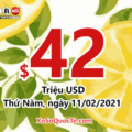 Ngày 07/02/2021: Xổ số Powerball có 1 người chơi trúng $1 triệu USD