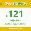 Xổ số Italia SuperEnalotto ấm dần lên với jackpot 121 triệu Euro