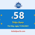 Jackpot xổ số tự chọn châu Âu Euro Millions hiện là €58 triệu Euro