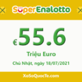Jackpot của xổ số tự chọn Ý SuperEnalotto tiếp tục tăng cao lên €55.6 triệu Euro
