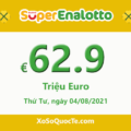 Xổ số Italia SuperEnalotto tăng sức nóng với jackpot €62.9 triệu Euro