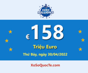 3 người chơi trúng giải Nhất; Jackpot Euro Millions đang là €158 triệu Euro