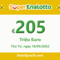 Jackpot của xổ số tự chọn Ý SuperEnalotto tiếp tục tăng cao lên €205 triệu Euro