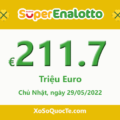Jackpot xổ số SuperEnalotto chinh phục mốc €211.7 triệu Euro