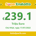 Kết quả xổ số SuperEnalotto của Ý ngày 15/07/2022; Jackpot lên €239.1 triệu Euro