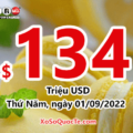 Kết quả ngày 30/08/2022: Xổ số Powerball hấp dẫn với jackpot lên $134 triệu USD