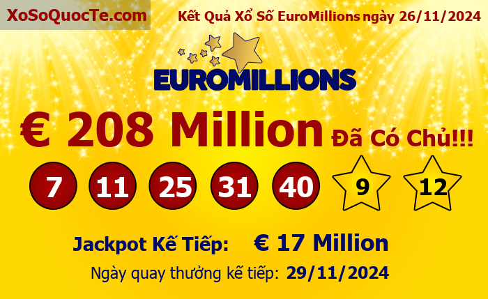 Kết Quả Xổ Số EuroMillions