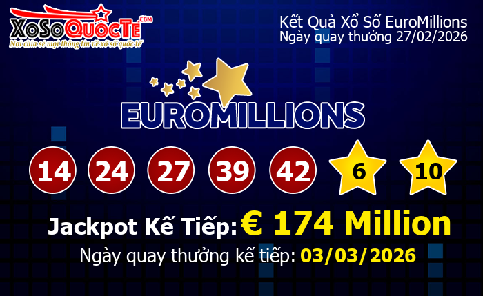 Kết Quả Xổ Số EuroMillions