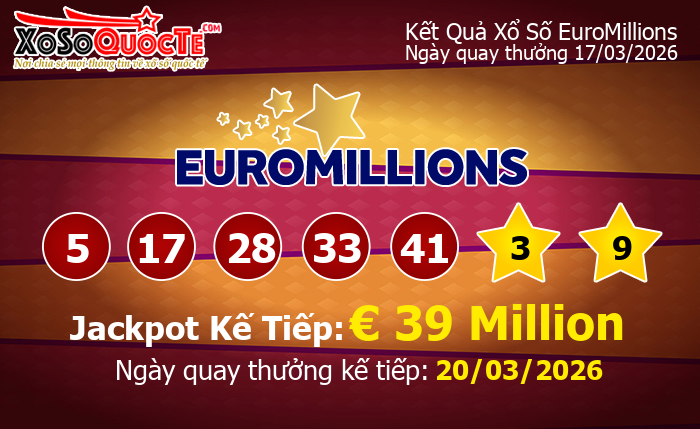 Kết Quả Xổ Số EuroMillions